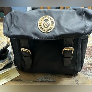 NWT- Valentino Orlandi Black Nylon Handbag